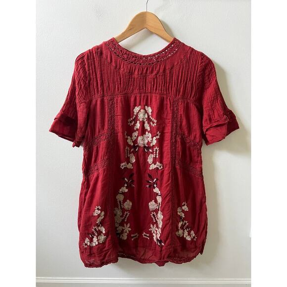 Free People perfectly victorian boho embroidered dress size small - Picture 7 of 7